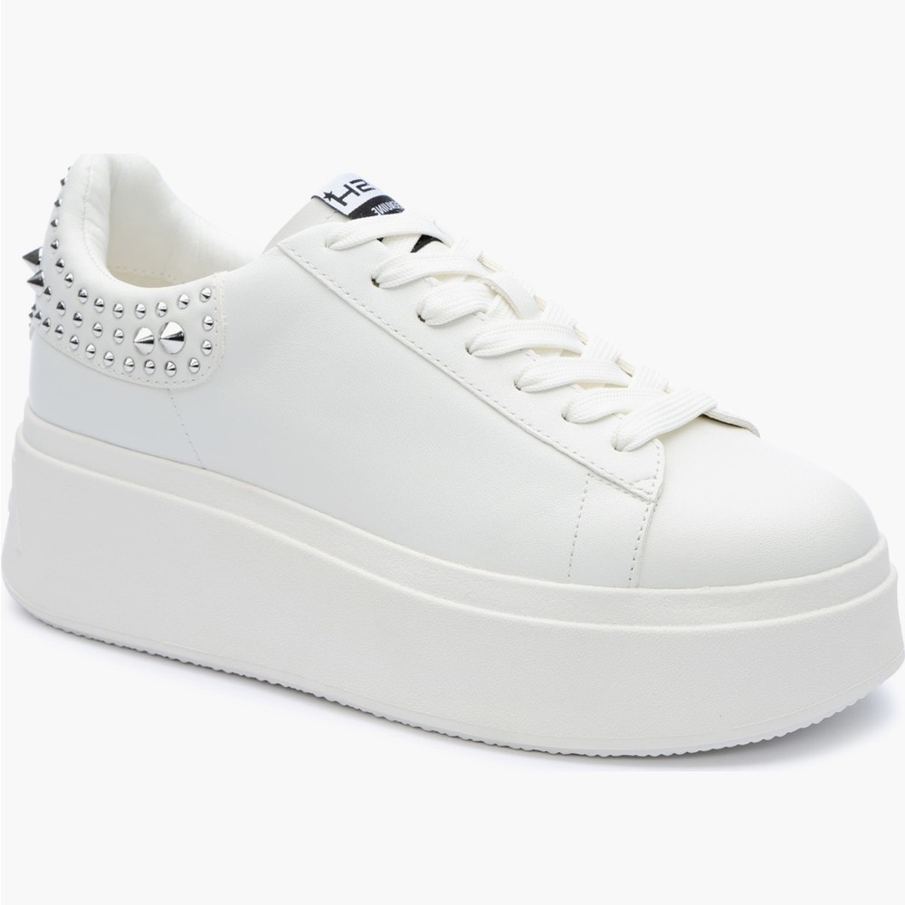 Ash Classic White Lace-Up Sneakers